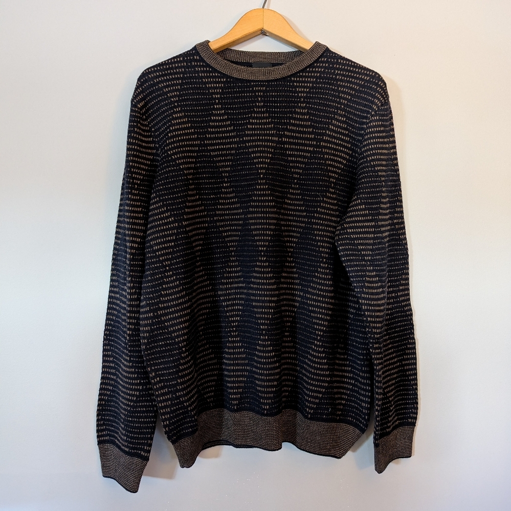 Bugatti Diamond Pattern Wool Blend Sweater - Large